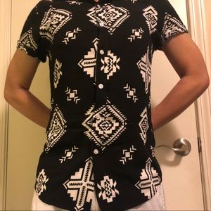 ASOS Short sleeve shirt in South Western print